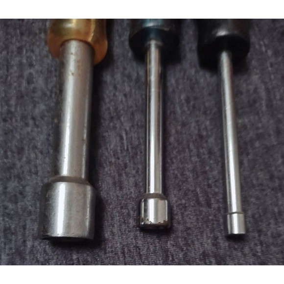 Lot of 3 Nut Driver PROTO PROFESSIONAL TOOLS 3/16" 5/8" 3/8" Plastic SAE - Picture 3 of 3